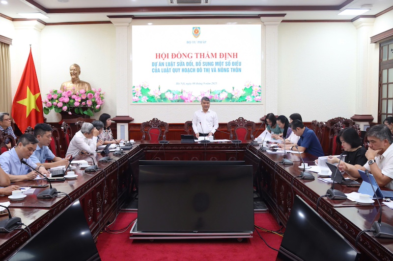 Thẩm định dự án Luật sửa đổi, bổ sung một số điều của Luật Quy hoạch đô thị và nông thôn
